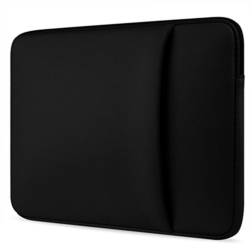 14 Zoll Tragbar Wasserdicht Laptop Sleeve Case Hülle Notebook Schutzabdeckung mit Tasche für MacBook Air/Pro Retina/Laptops Schwarz2 von Anyu