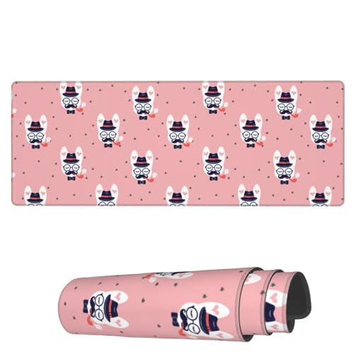 AoHanan Großes Gaming-Mauspad mit genähten Kanten, 3 mm, Bürodekoration, für Damen und Herren, Computerzubehör für Zuhause, Büro, 80 x 30 cm von AoHanan