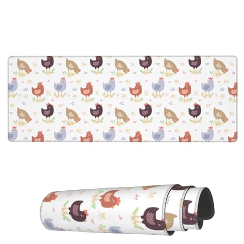 AoHanan Großes Gaming-Mauspad mit genähten Kanten, 3 mm, Bürodekoration, für Damen und Herren, Computerzubehör für Zuhause, Büro, 80 x 30 cm von AoHanan