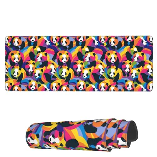 AoHanan Right Colorful Rainbow Pandas Large Mouse Pad Extended Gaming Mousepad with Stitched Edges 3mm Office Decor Women Men Computer Accessories for Home Office 31.5 X 11.8 Inch AoHanan Right Colorful Rainbow Pandas Large Mouse Pad Extended Gaming Mousepad with Stitched Edges 3mm Office Decor Women Men Computer Accessories for Home Office 31.5 X 11.8 Inch von AoHanan