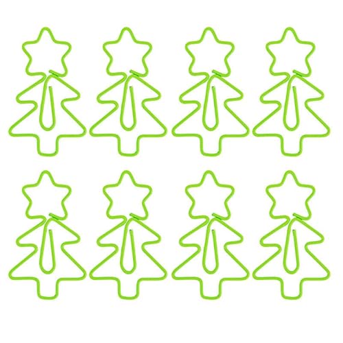 Aoerway Büroklammern, handgefertigt, wiederverwendbar, Edelstahl, für Papierarbeiten, Büro, Schule, Dokumentenorganisation und persönlichen Gebrauch (Weihnachtsbaum), 20 Stück von Aoerway