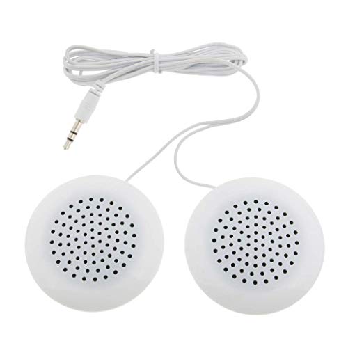 Aofan Zweikanaliger Stereolautsprecher Tragbar 3.5mm Mini Kissen Lautsprecher für MP3 MP4 Player （Dual Lautsprecher Weiß） von Aofan