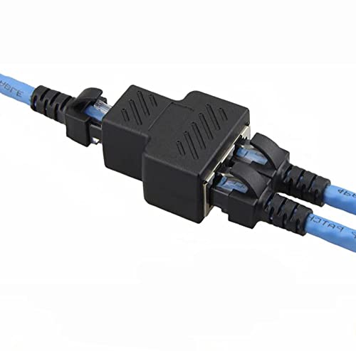 Aoiutrn RJ45 Netzwerk-Splitter-Adapter, 1 auf 2 Anschlüsse, Dual-Buchse, Ethernet-Stecker, 8P8C Verlängerungsstecker, LAN-Netzwerkkabel für Cat5, Cat5e, Cat6, Cat7 Aoiutrn RJ45 Netzwerk-Splitter-Adapter, 1 auf 2 Anschlüsse, Dual-Buchse, Ethernet-Stecker, 8P8C Verlängerungsstecker, LAN-Netzwerkkabel für Cat5, Cat5e, Cat6, Cat7 von Aoiutrn