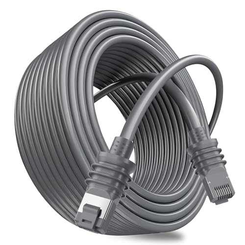 Aojo Starlink Gen 3 Kabel, 2000 Mbps Ethernet, wasserdichte Verlängerung, Ersatz für Starlink Gen3, V3, Mini, Grau (30 m) von Aojo