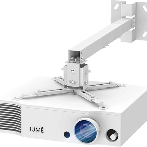 Aokicase Mini Projektor Wandmontage/Kamera/verbesserte 360 Grad drehbare Wiege Halterung,7.8 inch-Verstellbare Wiege Wandhalterung,Metallhalterung Rack(weiß,1PCS) t4365 von Aokicase