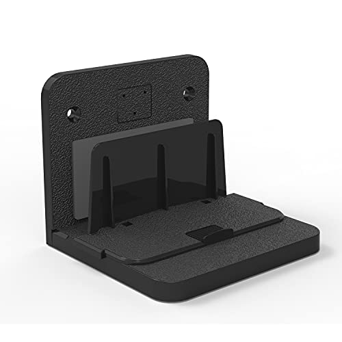 Aokicase WiFi Router Wandhalterung Halterung Unterstützt Set-Top-Box/Mac Mini/Apple TV Box/Optische Katzen/Schalter/Festplatte/Mobilstrom/Tablet Speicher(Schwarz, 1PCS) UN01 von Aokicase