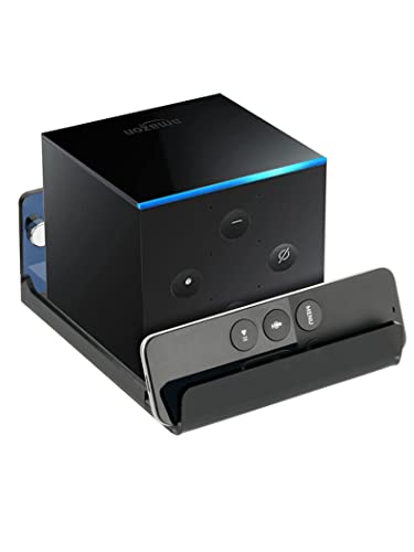 Aokicase Für Amazon Fire TV Halter Wandhänger Ständer durchscheinend Wandhalterung Ständer Transparent Ständer,Amazon Fire TV Zubehör Rack(Amazon Fire TV,Schwarz) von Aokicase