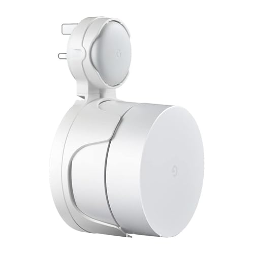 Für Google Mesh WiFi Router Wandhalterung Google Nest WiFi Router [2020 Modell] Halterung mit Kabelmanagement,Google Mesh WiFi System Steckdose Wandhalterung Standhalterung(weiß) von Aokicase