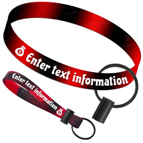 Benutzerdefinierte einstellbare Silikon-Armbänder - personalisierte Gummi-Armbänder für Veranstaltungen, Unterstützung, Geschenke, Fundraiser, Bewusstsein von Aokizkdzsw