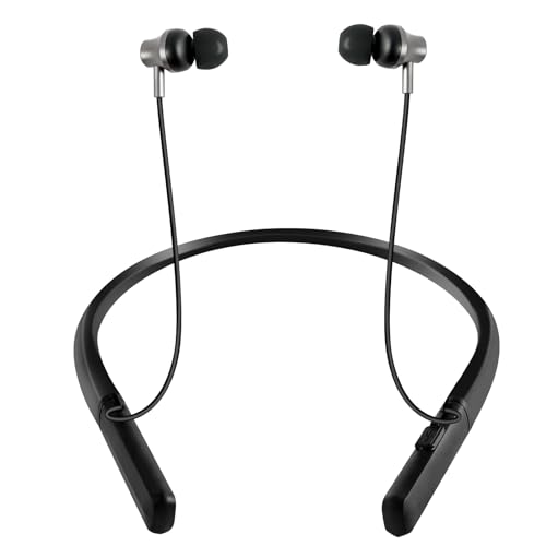 Aolso Hörgeräuschverstärker, Wiederaufladbarer Sound-Verstärker, Noise Cancelling, USB Ladestation, Aufbewahrungsbox, ergonomische Passform Kopfhörer Kabellos(Schwarzer Kragenstil) von Aolso