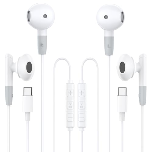 USB C Kopfhörer für Samsung Galaxy A55 A35 A54 A34 A56 S24 FE S25,In Ear Kopfhörer mit Kabel Mikrofon Ohrhörer Typ C Headset USB C Anschluss für iPhone 16 15 Pro iPad Air Pixel 9 8 Xiaomi 14T Amolike USB C Kopfhörer für Samsung Galaxy A55 A35 A54 A34 A56 S24 FE S25,In Ear Kopfhörer mit Kabel Mikrofon Ohrhörer Typ C Headset USB C Anschluss für iPhone 16 15 Pro iPad Air Pixel 9 8 Xiaomi 14T Amolike von Aomlike