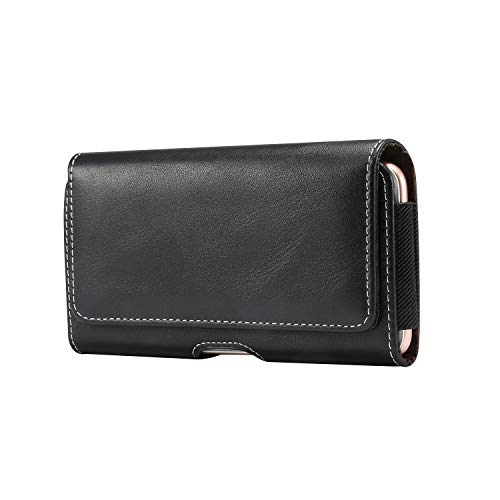 Aopan Gürteltasche Holster Gürtel Hülle Echt Ledertasche für iPhone 11 12 Pro Max, Samsung Galaxy A51 A71 M31, Nokia 3.4, OnePlus Nord 8 von Aopan