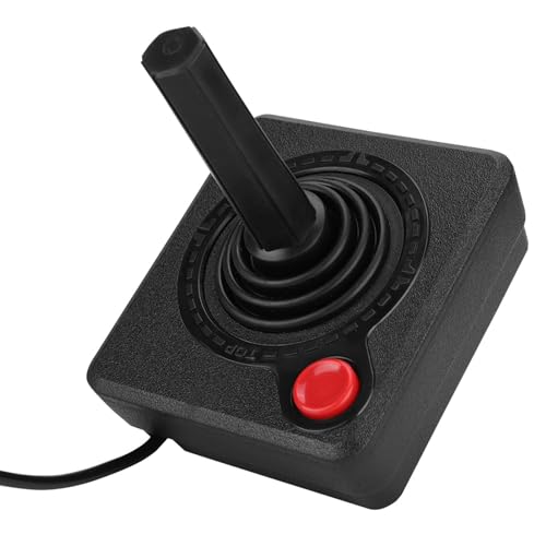 Advanced Joystick Controller mit Betriebsknopf, Vier-Wege-Joystick, Kompatibel mit 2600 & 7800-Systemen, Ergonomischem Design und Langer Lebensdauer, Bestehend aus Hochwertigen Advanced Joystick Controller mit Betriebsknopf, Vier-Wege-Joystick, Kompatibel mit 2600 & 7800-Systemen, Ergonomischem Design und Langer Lebensdauer, Bestehend aus Hochwertigen von Aoresac