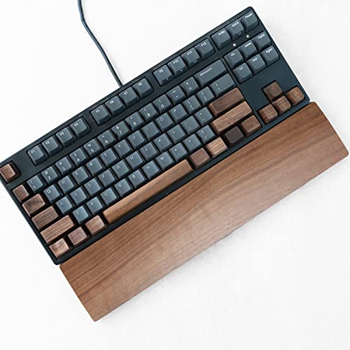 Aothia handgelenkauflage tastatur holz-Keyboard wrist rest support,Gaming handballenauflage tastatur, Anti-Rutsch und Ergonomisch für Ihre Handgelenkarbeit(36x8x2cm Walnuss) von Aothia