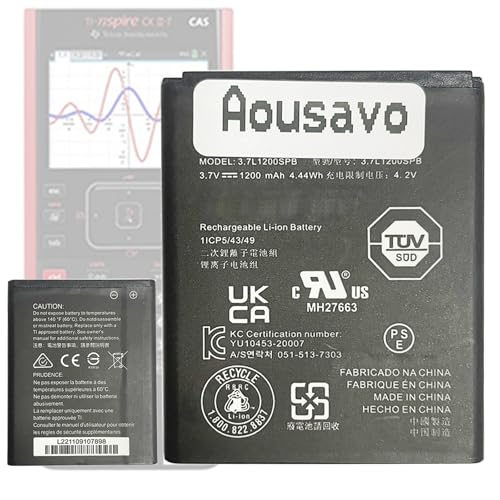 Aousavo 3.7L1200SPB ersatz akku Kompatibel mit Texas Instruments AkkuTI-Nspire CX and CX CAS and CX II CAX,TI-84 Plus CE Aousavo 3.7L1200SPB ersatz akku Kompatibel mit Texas Instruments AkkuTI-Nspire CX and CX CAS and CX II CAX,TI-84 Plus CE von Aousavo