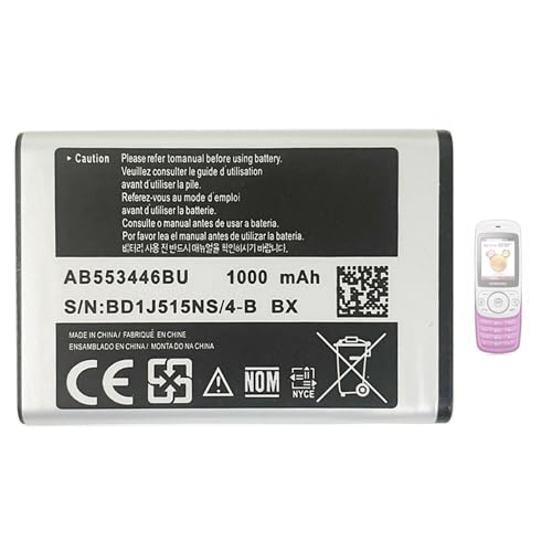 Aousavo AB553446BU B2100 ersatz akku Kompatibel mit Galaxy GT S3030 S3110 B2100 Xplorer AB553446BE AB553446BU Aousavo AB553446BU B2100 ersatz akku Kompatibel mit Galaxy GT S3030 S3110 B2100 Xplorer AB553446BE AB553446BU von Aousavo