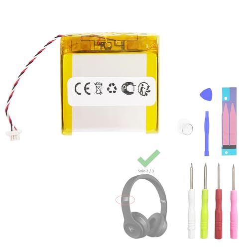 Aousavo AEC353535 ersatz akku Kompatibel mit Beats Solo 2.0, Solo 3.0 Wireless Bluetooth Headphones Headsets mit Free Toolkit von Aousavo
