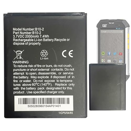 Aousavo B10-2 ersatz akku Kompatibel mit Caterpillar CAT B10-2 CAT B15, B15Q, B15Q AM Handy Telefon von Aousavo