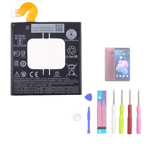 Aousavo B2Q55100 ersatz akku Kompatibel mit HTC U12 Plus U12+ 35H00278-00M mit Free Toolkit von Aousavo