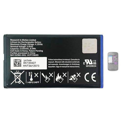 Aousavo BAT-52961-003 ersatz akku Kompatibel mit BlackBerry Q10 Q 10 NX1 N-X1 NX-1 von Aousavo