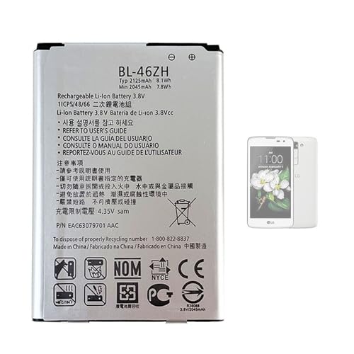 Aousavo BL-46ZH ersatz akku Kompatibel mit LG Leon Tribute 2 K7 LS675 D213 H340 L33 X210 von Aousavo