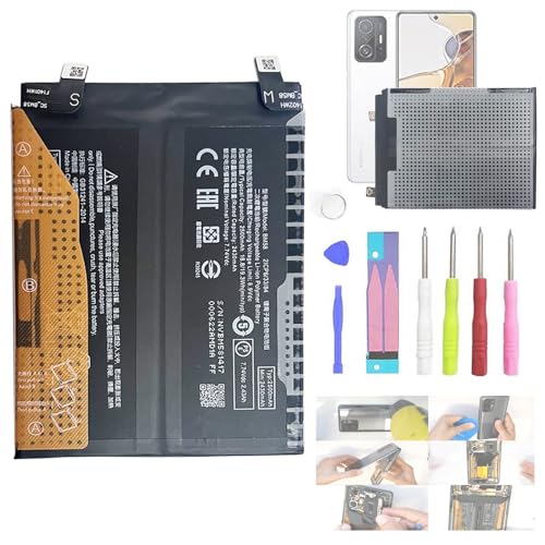 Aousavo BM58 ersatz akku Kompatibel mit Xiaomi 11T Pro 5G BM58 Batteries von Aousavo