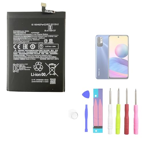 Aousavo BN5A ersatz akku Kompatibel mit Xiaomi Redmi Note 10 5G mit Free Toolkit Aousavo BN5A ersatz akku Kompatibel mit Xiaomi Redmi Note 10 5G mit Free Toolkit von Aousavo