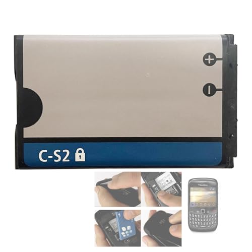 Aousavo C-S2 ersatz akku Kompatibel mit BlackBerry Gemini Curve 8520 8310 8700 8320 7130 BAT-06860-009 C-S2 von Aousavo