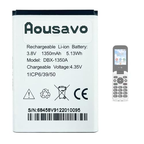 Aousavo DBX-1350A ersatz akku Kompatibel mit Doro 7030 7031 7080 von Aousavo
