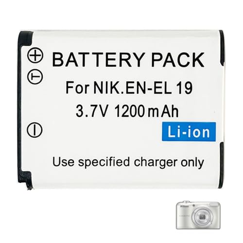Aousavo EN-EL19 ersatz akku Kompatibel mit Nikon Coolpix A100, A300 / Nikon Coolpix S32, S33, S100 / Nikon Cool pix W100, W150 Aousavo EN-EL19 ersatz akku Kompatibel mit Nikon Coolpix A100, A300 / Nikon Coolpix S32, S33, S100 / Nikon Cool pix W100, W150 von Aousavo