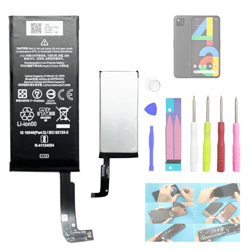 Aousavo G025J-B ersatz akku Kompatibel mit Google Pixel 4A 4G 5.81" Batterie mit Free Toolkit (***Not for Pixel 4A 5G 6.2" ***) von Aousavo