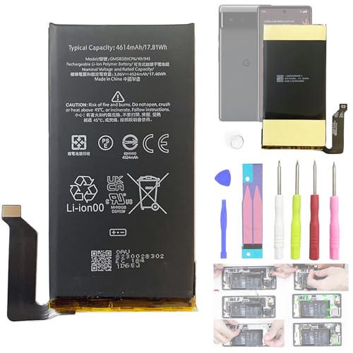 Aousavo GMSB3 ersatz akku Kompatibel mit HTC Google Pixel 6 GB7N6 G9S9B16 GMSB3 mit Free Toolkit von Aousavo