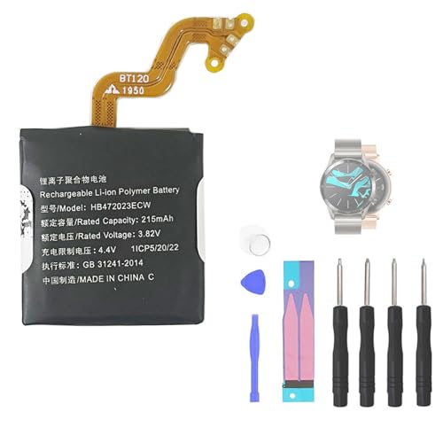 Aousavo HB472023ECW Replacement Battery Compatible with Huawei Watch GT2 42 mm Smartwatch with Replacement Kit von Aousavo