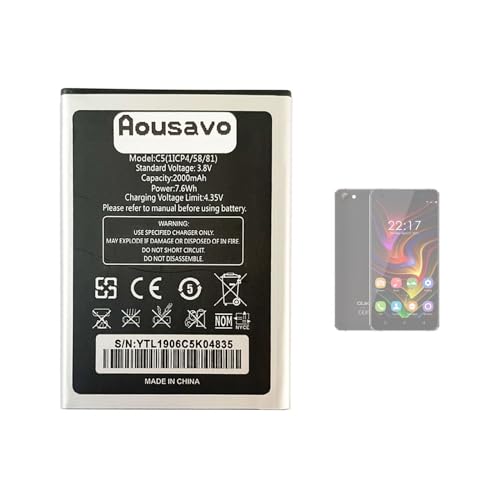 Aousavo Oukitel C5 ersatz akku Kompatibel mit Oukitel C5 C5 PRO von Aousavo
