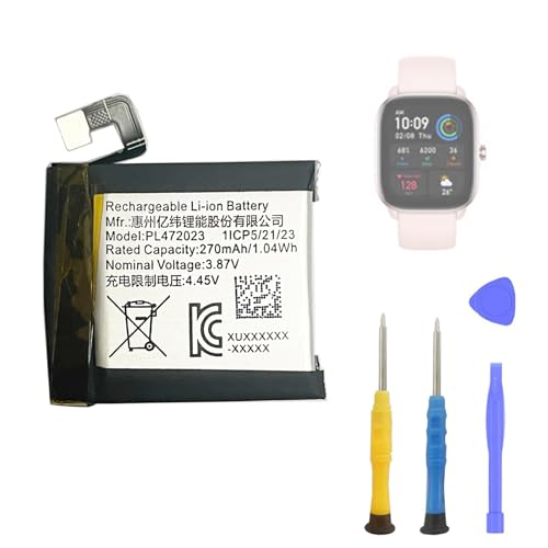 Aousavo PL472023 ersatz akku Kompatibel mit Amaz-fit GTS 4 Mini Smartwatch mit ersatz kit Aousavo PL472023 ersatz akku Kompatibel mit Amaz-fit GTS 4 Mini Smartwatch mit ersatz kit von Aousavo