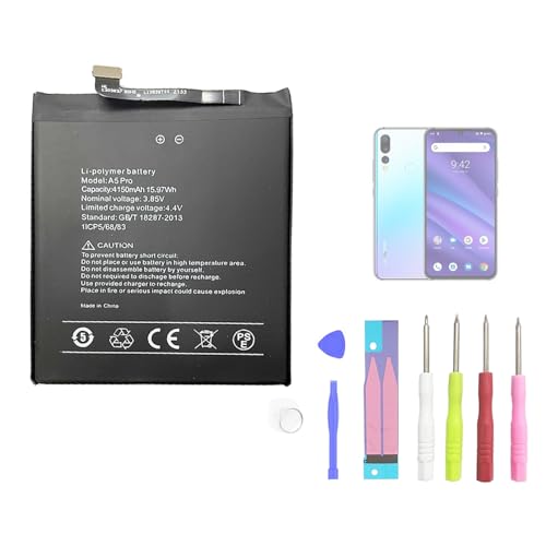 Aousavo UMIDIGI A5 PRO ersatz akku Kompatibel mit UMIDIGI A5 PRO mit kostenloses Toolkit von Aousavo