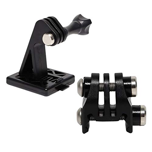 Picatinny Schiene Airsoft Rail Mounts oder Helm Bagger Mounts Bracket Adapter für GoPro Action (2Black) von Aoutacc