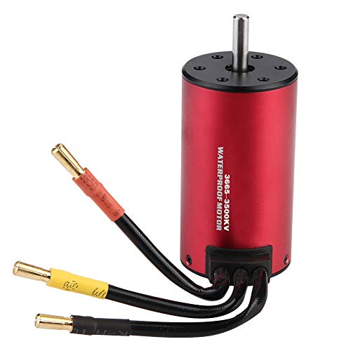 Wasserdichter Motor, geräuscharmer RC-Motor Wasserdichter 3665 wasserdichter bürstenloser Motor für 1/8 1/10 RC-Autozubehörteil(3500KV) von Aoutecen