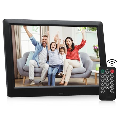 8.7 Inch Digitaler Bilderrahmen, Elektronischer Fotorahmen 1024 * 768 HD IPS Bildschirm Foto/Musik/Video Player/Kalender/Wecker mit Fernbedienung, Unterstützung USB oder SD Karte 8.7 Inch Digitaler Bilderrahmen, Elektronischer Fotorahmen 1024 * 768 HD IPS Bildschirm Foto/Musik/Video Player/Kalender/Wecker mit Fernbedienung, Unterstützung USB oder SD Karte von Aowasi