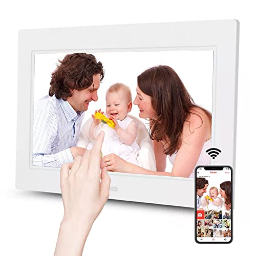 Digitaler Bilderrahmen, 8,7-Zoll Elektronischer Digitaler Bilderrahmen WLAN IPS Touchscreen, Foto/Musik/Video Player/Kalender/Wecker, Teilen Fotos über Kostenlose App oder E-Mail Digitaler Bilderrahmen, 8,7-Zoll Elektronischer Digitaler Bilderrahmen WLAN IPS Touchscreen, Foto/Musik/Video Player/Kalender/Wecker, Teilen Fotos über Kostenlose App oder E-Mail von Aowasi