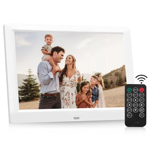 Digitaler Bilderrahmen, 8.7 Inch Elektronischer Fotorahmen 1024 * 768 HD IPS Bildschirm Foto/Musik/Video Player/Kalender/Wecker mit Fernbedienung, Unterstützung USB oder SD Karte Digitaler Bilderrahmen, 8.7 Inch Elektronischer Fotorahmen 1024 * 768 HD IPS Bildschirm Foto/Musik/Video Player/Kalender/Wecker mit Fernbedienung, Unterstützung USB oder SD Karte von Aowasi