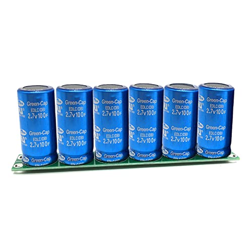 1Satz/6PCS 2,7V 100F Farad-Kondensator Superkondensator Einreihiger/doppelreihiger 16V 16.6F Automobil-Super-Farad-Kondensator-Modul mit Schutzplatte (Type1 Single) von Aoyygg