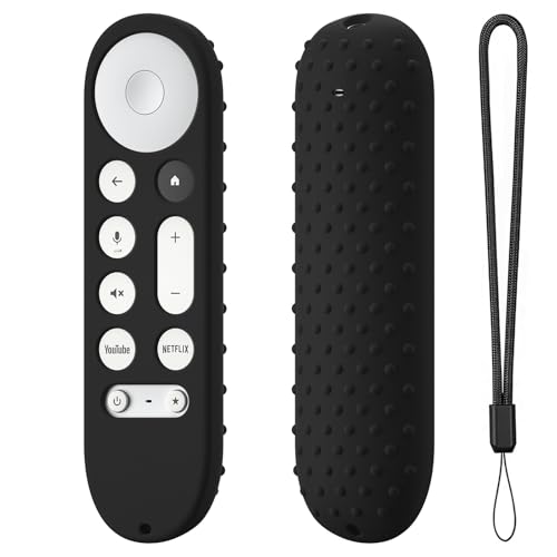Fernbedienung Schutzhülle Case Für Google TV Streamer 4K TV 2024/für Google GY3LE Fernbedienung,für Google Silikon Fernbedienungshüllen Schutzhüllen (Black) von Aoyygg