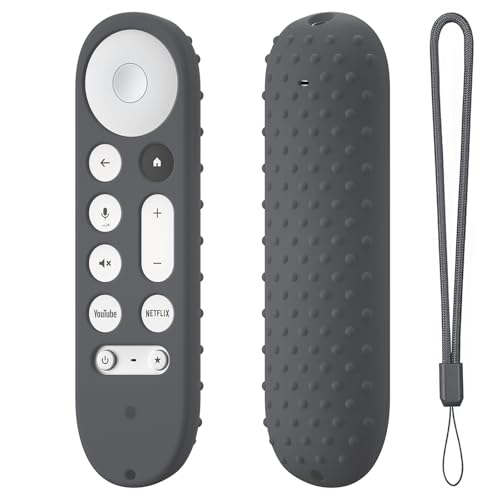 Fernbedienung Schutzhülle Case Für Google TV Streamer 4K TV 2024/für Google GY3LE Fernbedienung,für Google Silikon Fernbedienungshüllen Schutzhüllen (Dark Gray) von Aoyygg