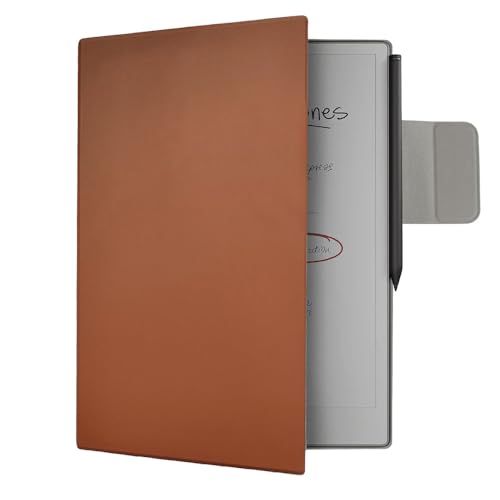 Magnetische Schutzhülle für Remarkable Paper Pro 11,8-Zoll-2024-Hülle – stoßfeste PU-Hülle, Kratzfest und staubdicht (Brown) von Aoyygg
