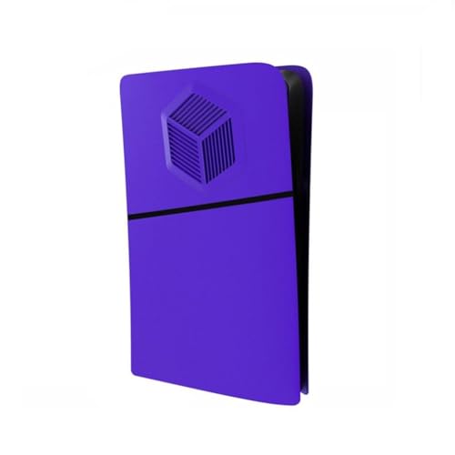 Platten für PS5 Slim Digital,Konsole Faceplate Abdeckung Ersatz-Seitenschale Staubgeschützt ABS Gehäuse für PS5 Slim Digital Version Zubehör (Purple) von Aoyygg