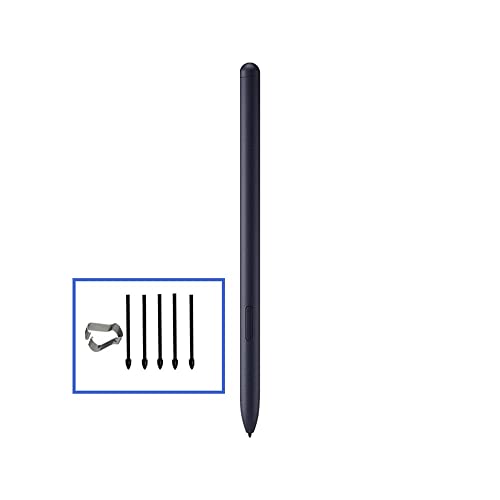 S-Stift, Stylus für Galaxy Tab S7/S7 Plus S7+ Tablet, Ersatz-S-Stift für Touchscreen-Stifte Austauschbarer Bleistift für Samsung Galaxy Tab S7/S7 Plus S7+ Enthält 5 Nachfüllungen (Black) von Aoyygg