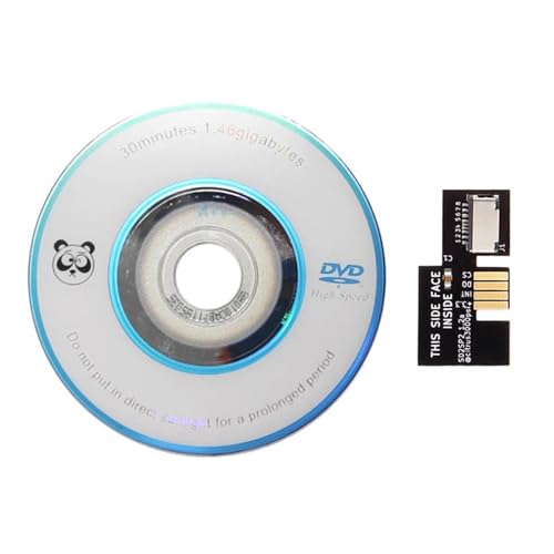 SD2SP2 Adapter SD2SP2 Micro SD Kartenadapter TF Kartenleser Ersatz Swiss Boot Disc Mini DVD für Gamecube NTSC-U Spielzubehör (Black) von Aoyygg