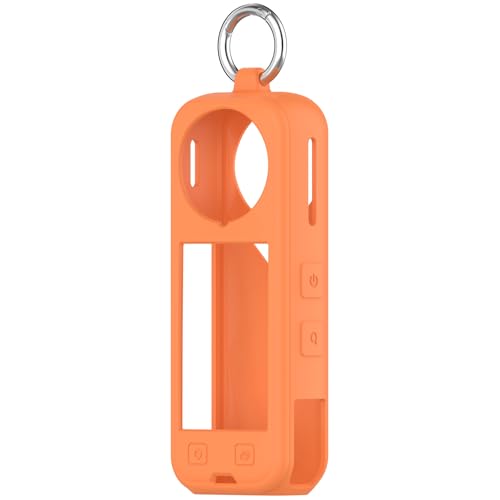 Schutzhülle für Insta360 X5 Kamera, tragbare Aufbewahrungshülle, Silikon-Schutzhülle (orange) von Aoyygg