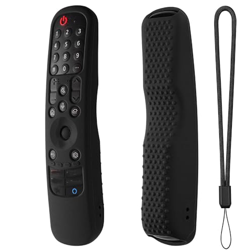 Silikon-Fernbedienung Hülle Abdeckung Für LG MR21GA MR22GA MR23GA AKB76036504 AKB76039901 Smart TV Stoßfest Magie Hülle für die Fernbedienung (Black) von Aoyygg